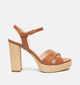 NeroGiardini Cognac Sandalen met Hak voor dames (370701)