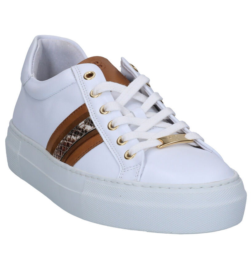 Hampton Bays Witte Sneakers in leer (275164)