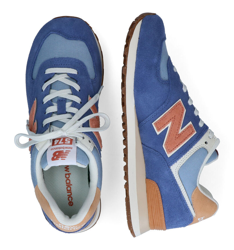 New Balance ML 574 Baskets basses en Gris pour hommes (353357) - pour semelles orthopédiques