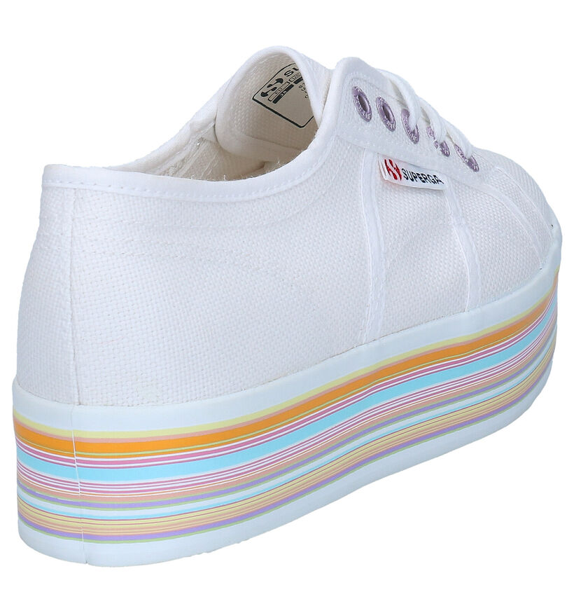 Superga Witte Sneakers in stof (284307)