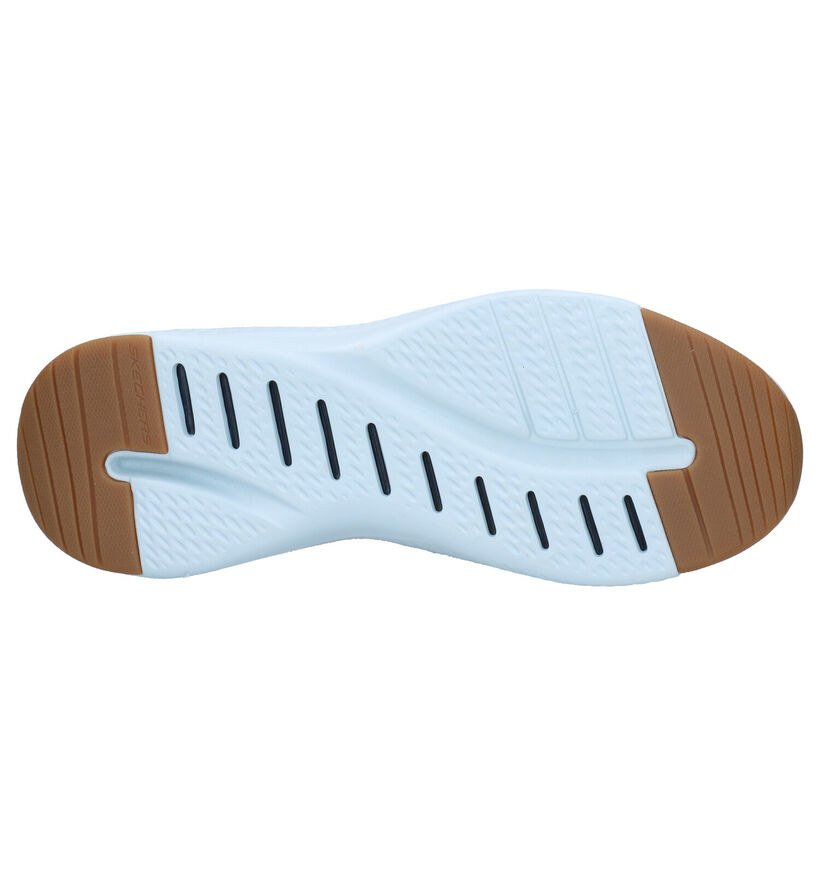 Skechers Solar Fuse Blauwe Slip-on Sneakers in stof (272820)