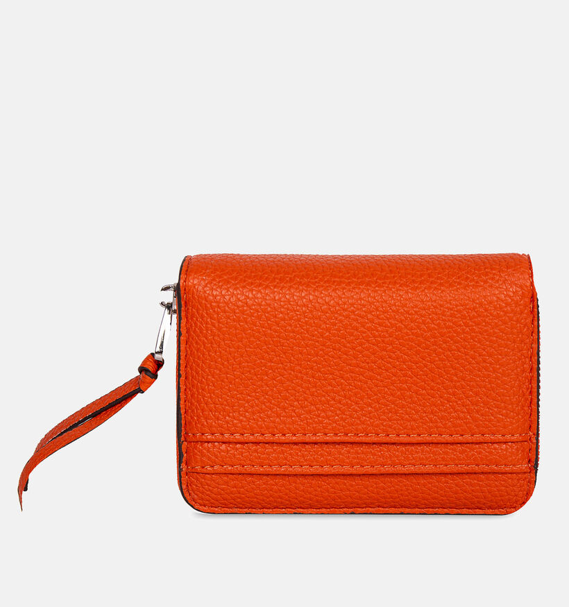 Laurent David Porte-monnaie zipp&eacute; en Orange pour femmes (374052)