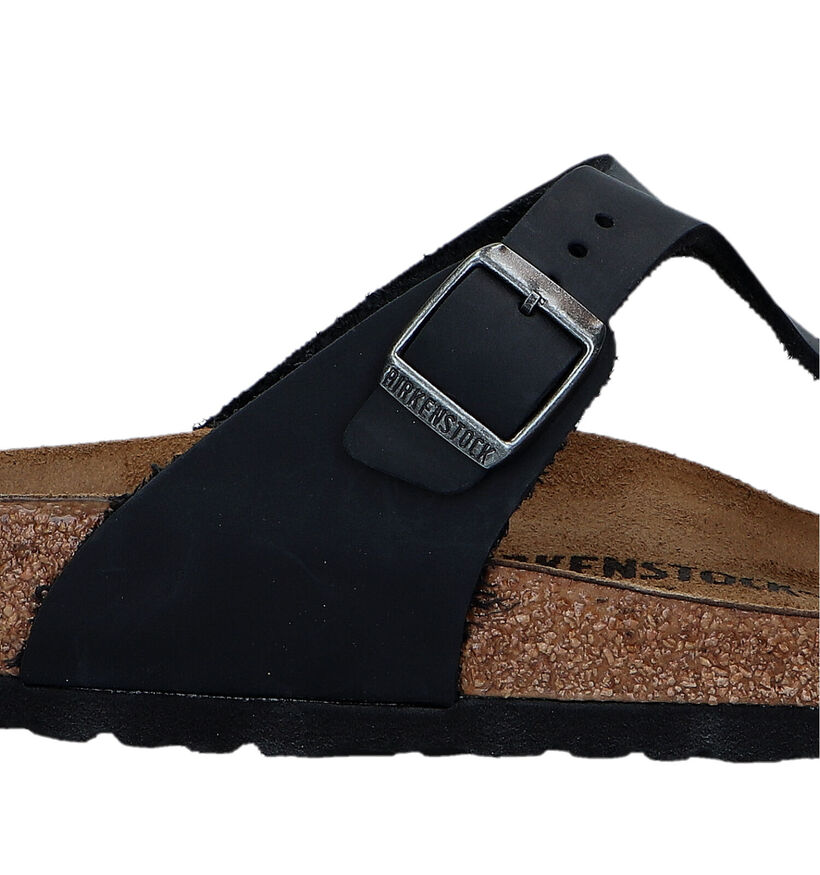 Birkenstock Gizeh Zwarte Teenslippers voor heren (322402)