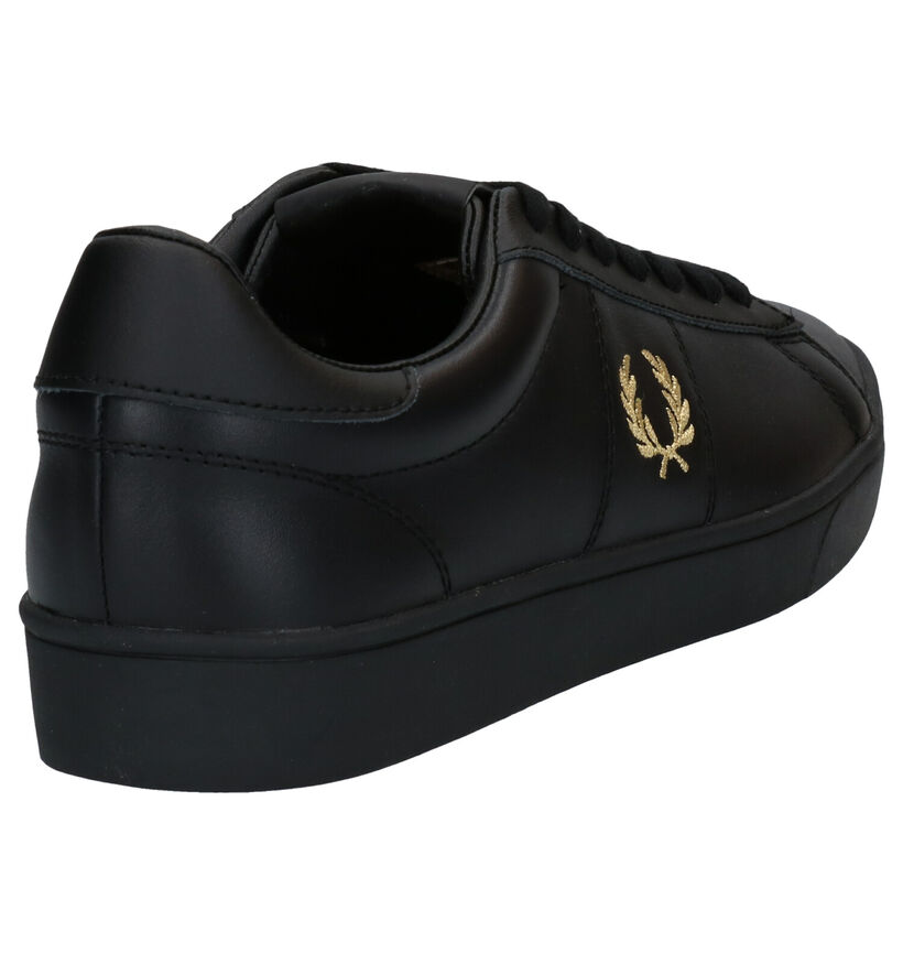 Fred Perry Zwarte Veterschoenen in leer (279085)