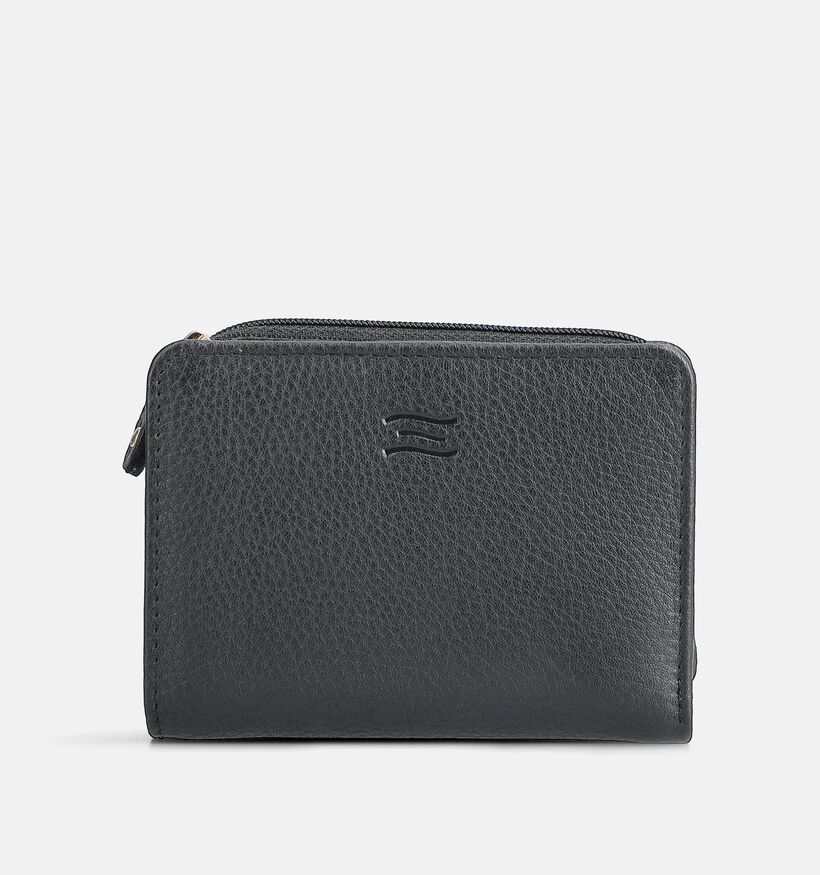 Crinkles Zwarte Ritsportemonnee voor dames (373849)