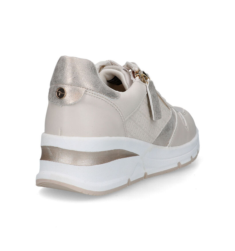 Tamaris Blauwe Wedge Sneakers in kunstleer (320516)