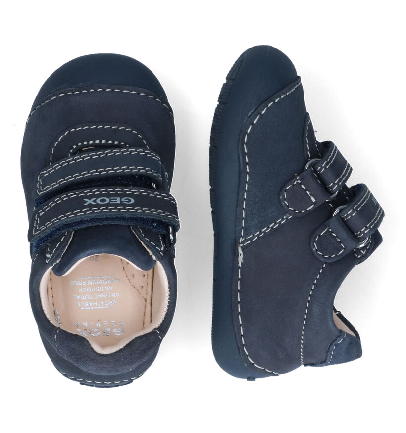 Geox Tutim Chaussures pour bébé en Bleu en nubuck (317575)