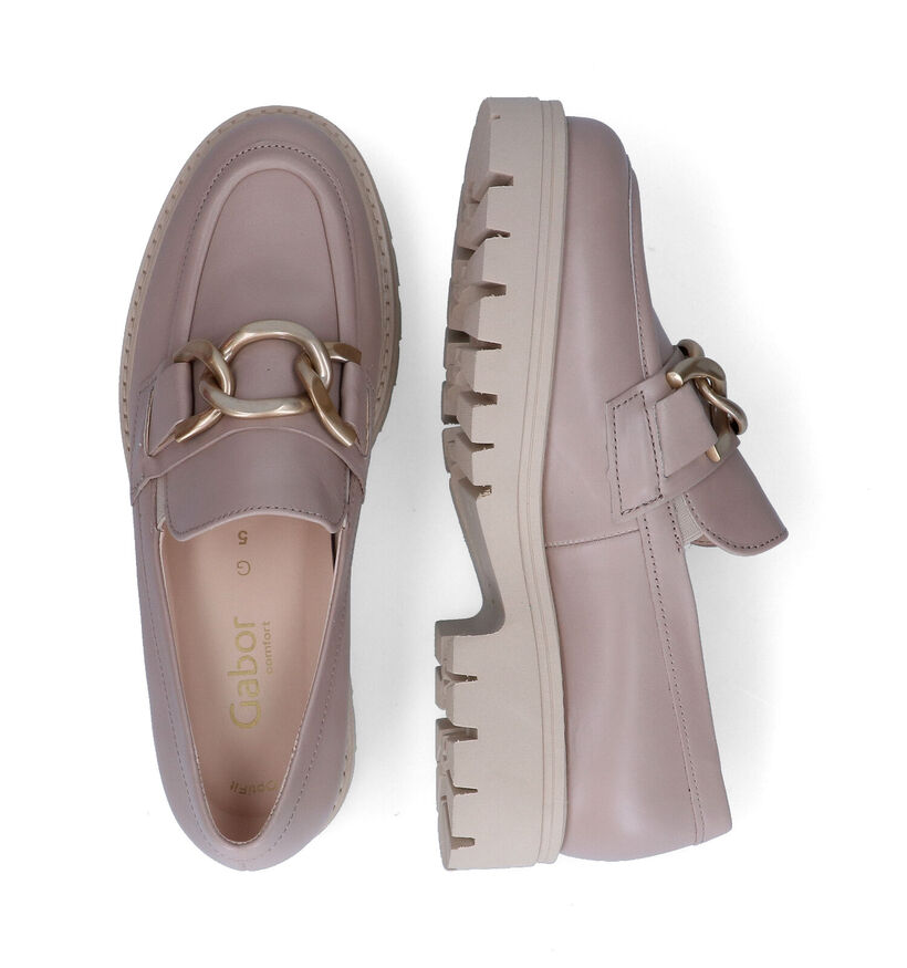 Gabor OptFit Mocassins en Beige pour femmes (315243) - pour semelles orthopédiques