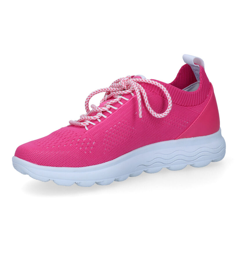 Geox Spherica Rode Sneakers voor dames (303645) - geschikt voor steunzolen