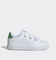 adidas Advantage Base 2.0 Witte Sneakers voor jongens, meisjes (350106)