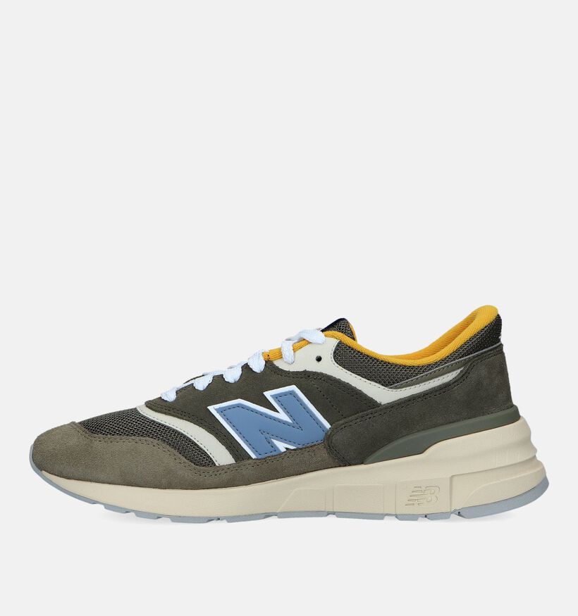 New Balance U 997 Baskets en Vert kaki pour hommes (327279) - pour semelles orthopédiques