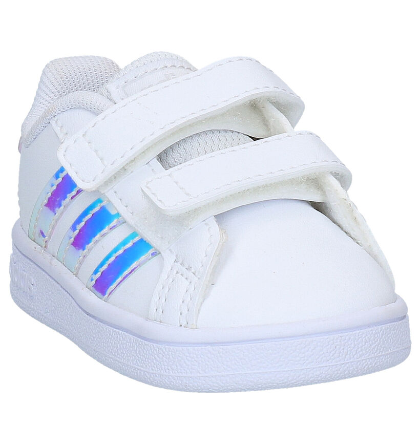 adidas Grand Court I Baskets en Blanc en simili cuir (311536)