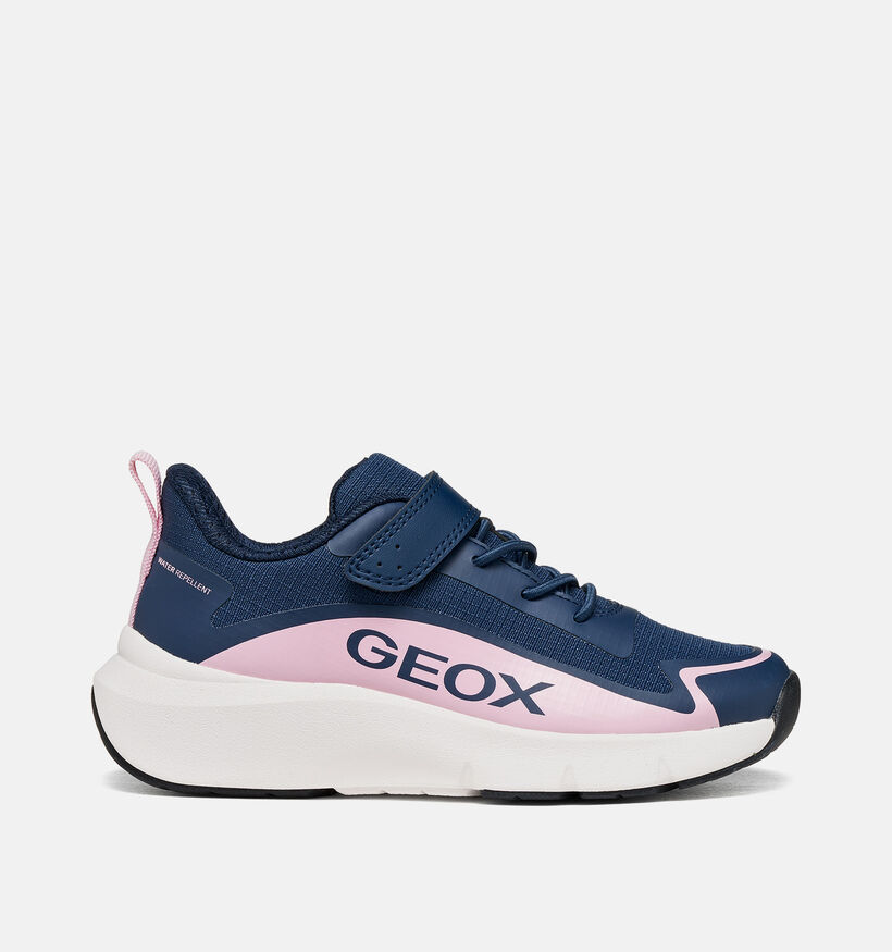 Geox Pro-Ran Girl Baskets basses en Bleu fonc&eacute;/Bleu pour filles (377738) - pour semelles orthop&eacute;diques