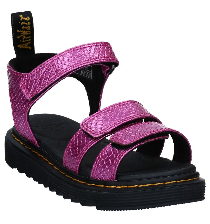 Dr. Martens Klaire Zwarte Sandalen in kunstleer (284589)