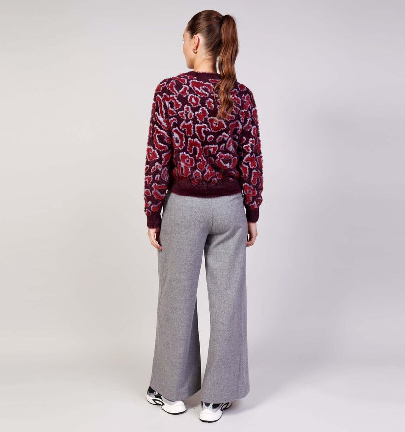 Vero Moda Jungle Pull en Bordeaux pour femmes (361228)