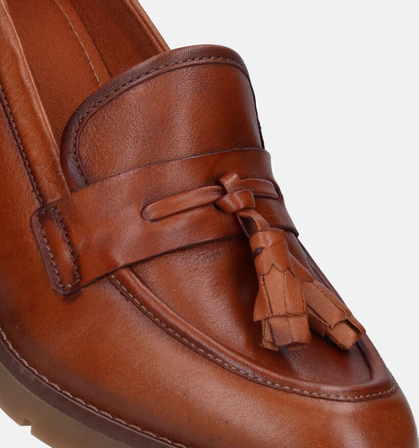 Pikolinos Llanes Cognac Mocassins met hak voor dames (329618)