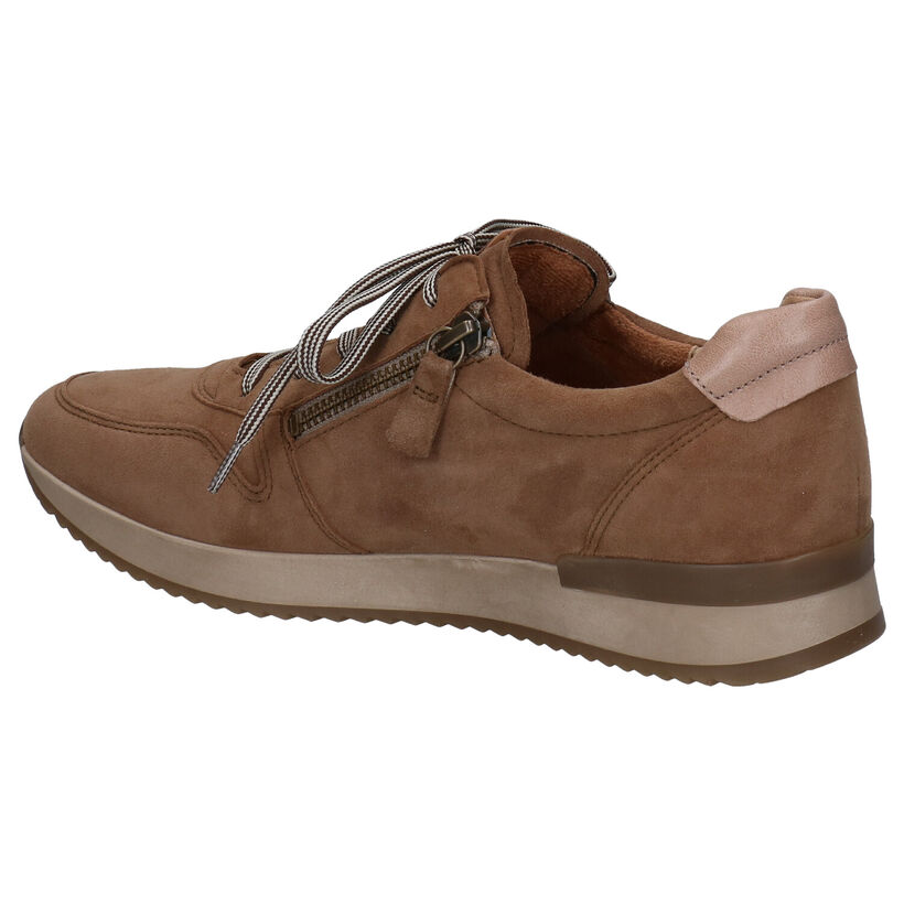 Gabor Best Fitting Beige Veterschoenen in nubuck (282391)