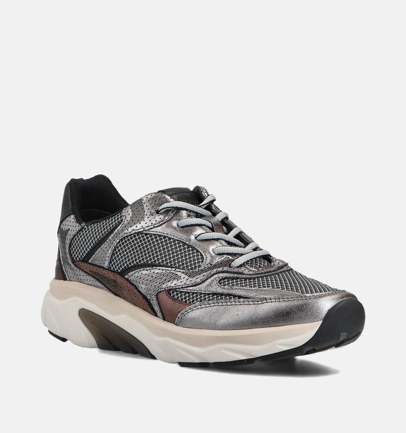 Gabor Rollingsoft Zilveren Sneakers voor dames (361600) - geschikt voor steunzolen