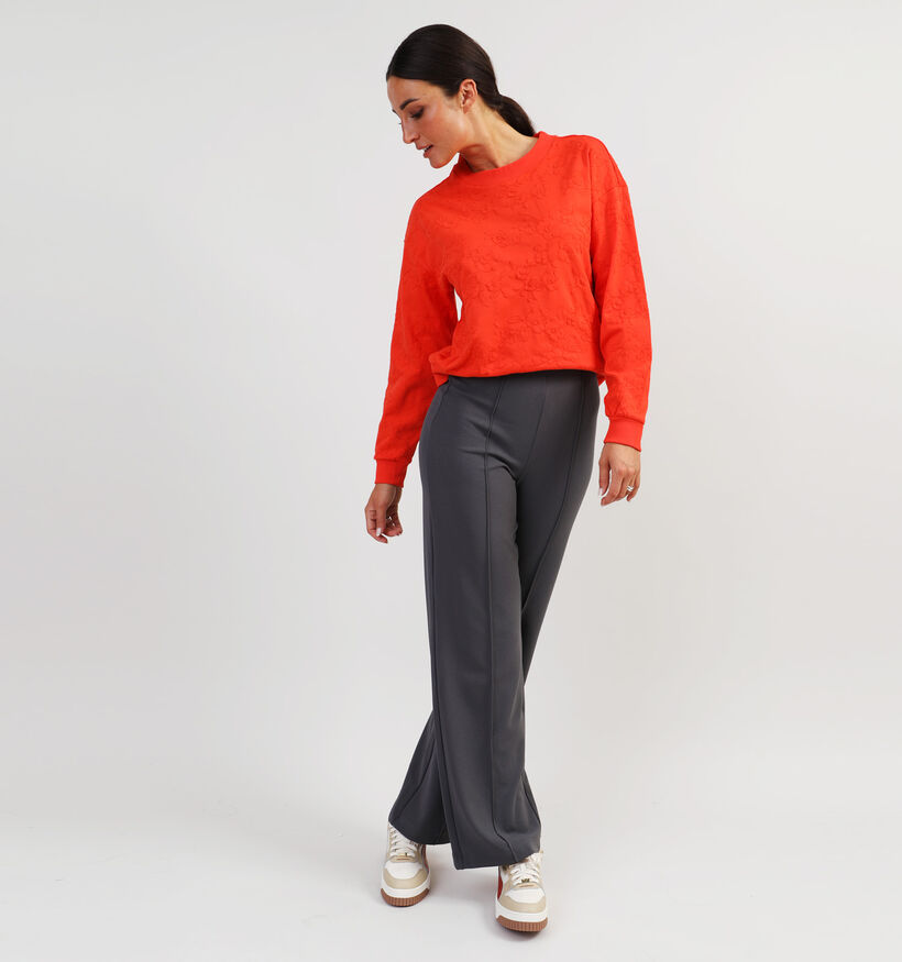 Vero Moda Becky Grijze Wijde broek L32 voor dames (344053)