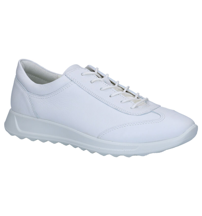 ECCO Flexure Runner Veterschoenen Wit in leer (269706)