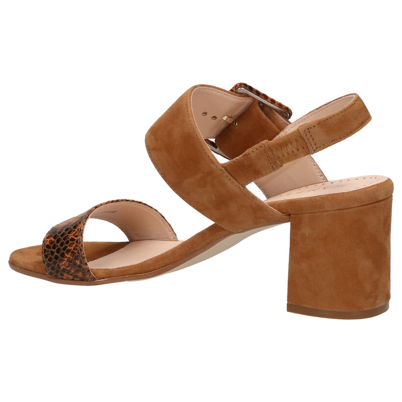 Hampton Bays Cognac Sandalen in daim (266376)