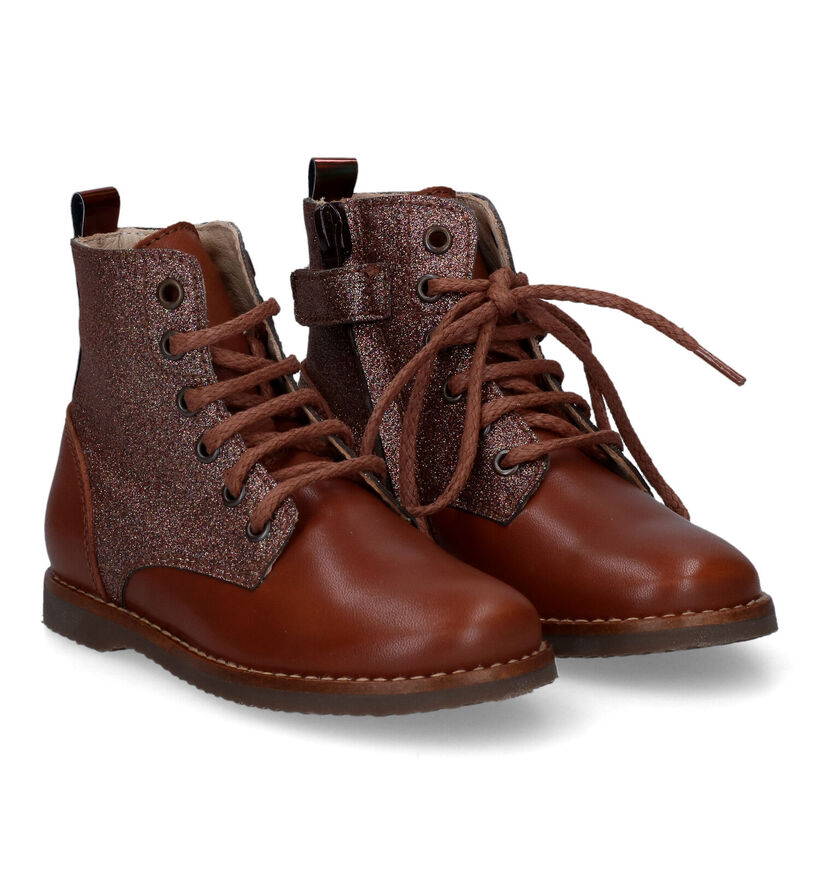Beberlis Cognac Boots in leer (315701)