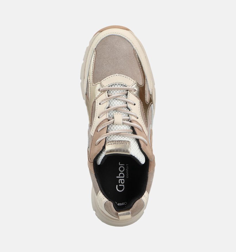 Gabor Donkerbeige Sneakers voor dames (363123) - geschikt voor steunzolen