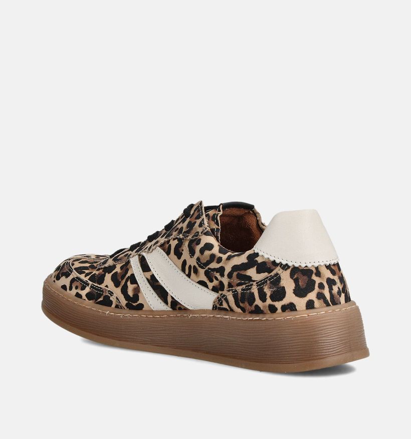 Gabor Leopard Bruine Sneakers voor dames (360308) - geschikt voor steunzolen