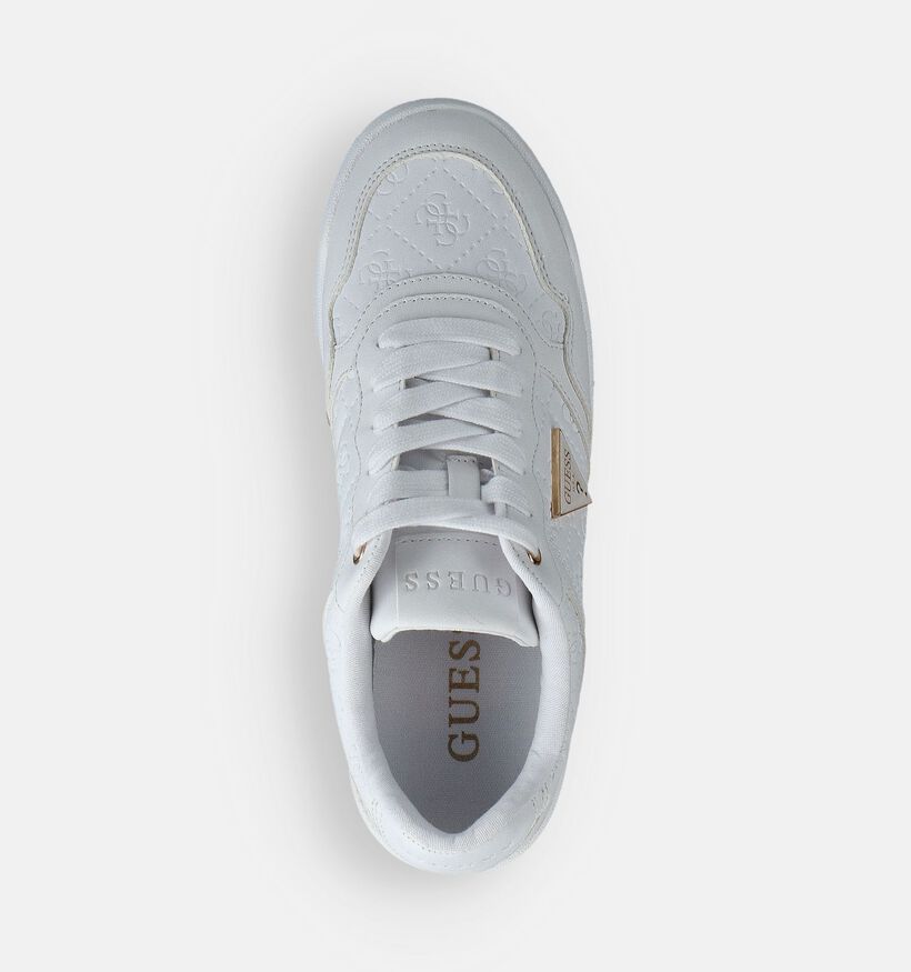 Guess Miram Witte Geklede Sneakers voor dames (366541) - geschikt voor steunzolen