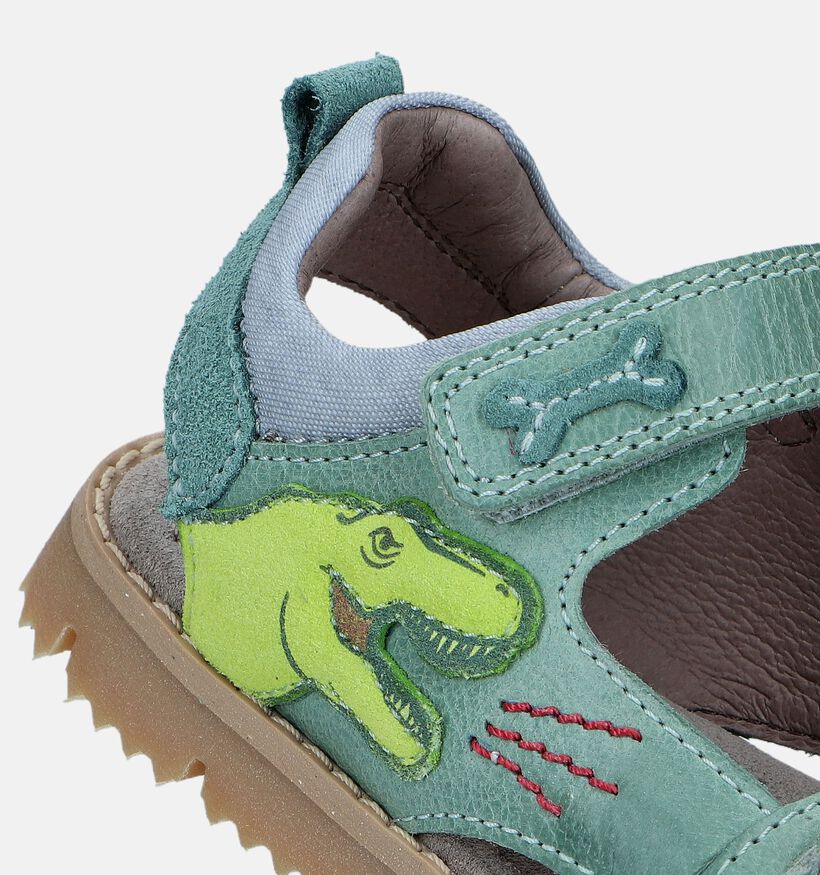 STONES and BONES Lanot Groene Sandalen met dino voor jongens (336624)
