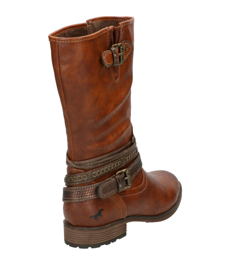 Mustang Bottes basses en Cognac en simili cuir (260336)