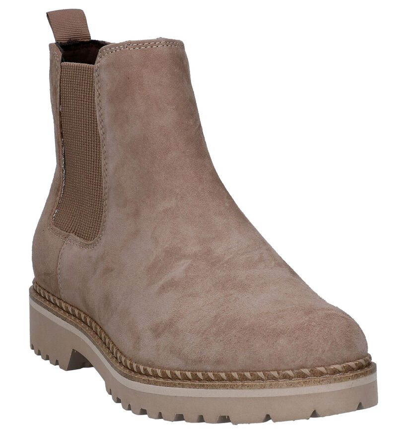 Tamaris Touch It Chelsea Bottines en Beige en daim (297164)