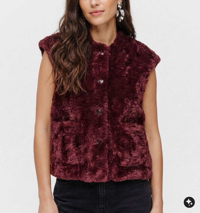 Laurent David Bordeaux Bodywarmer voor dames (382009)