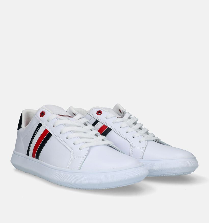 Tommy Hilfiger Essential Chaussures à lacets en Blanc pour hommes (326181) - pour semelles orthopédiques
