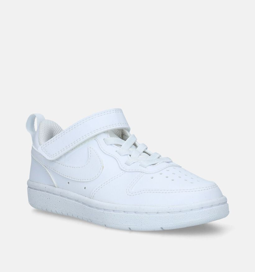 Nike Court Borough Witte Sneakers voor meisjes (347716)