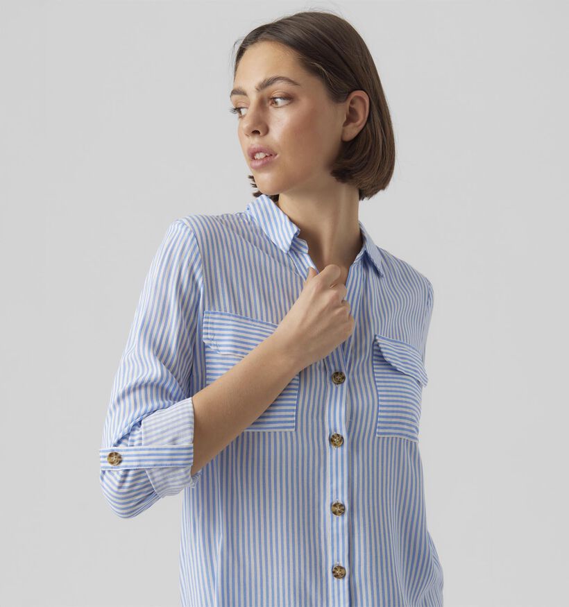 Vero Moda Bumpy Blauwe Blouse voor dames (369432)