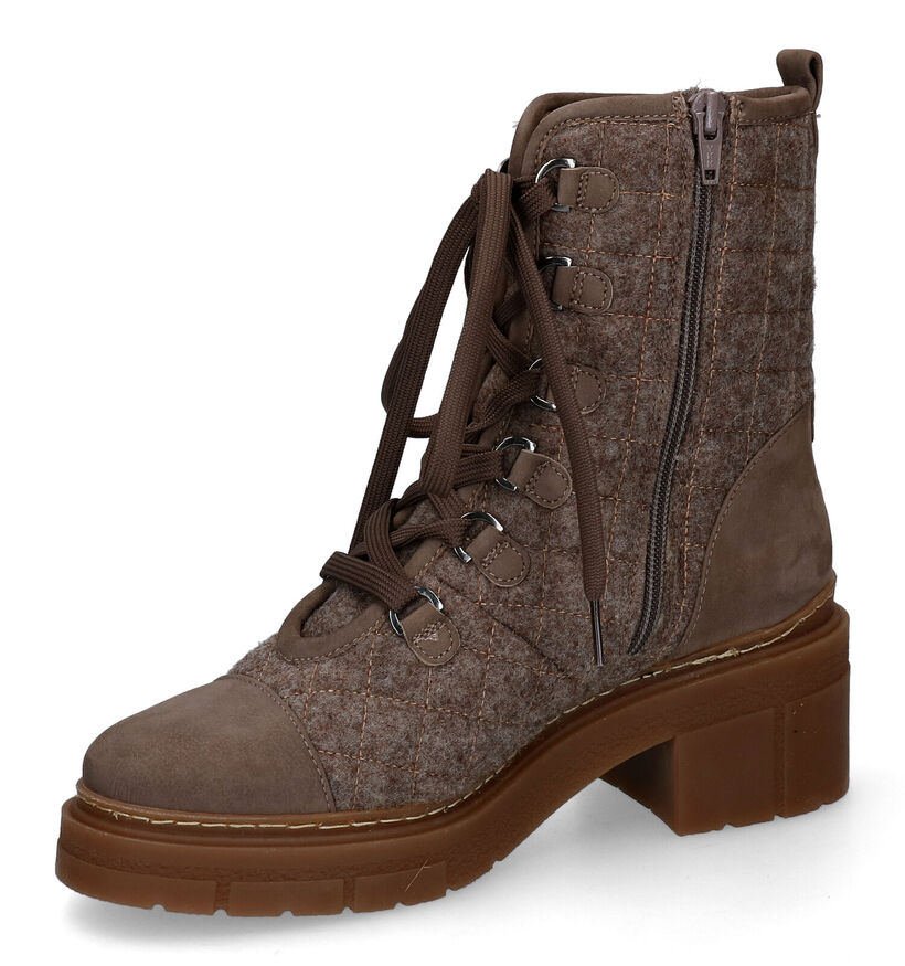 Unisa Jonko Taupe Bottines in nubuck (297872)