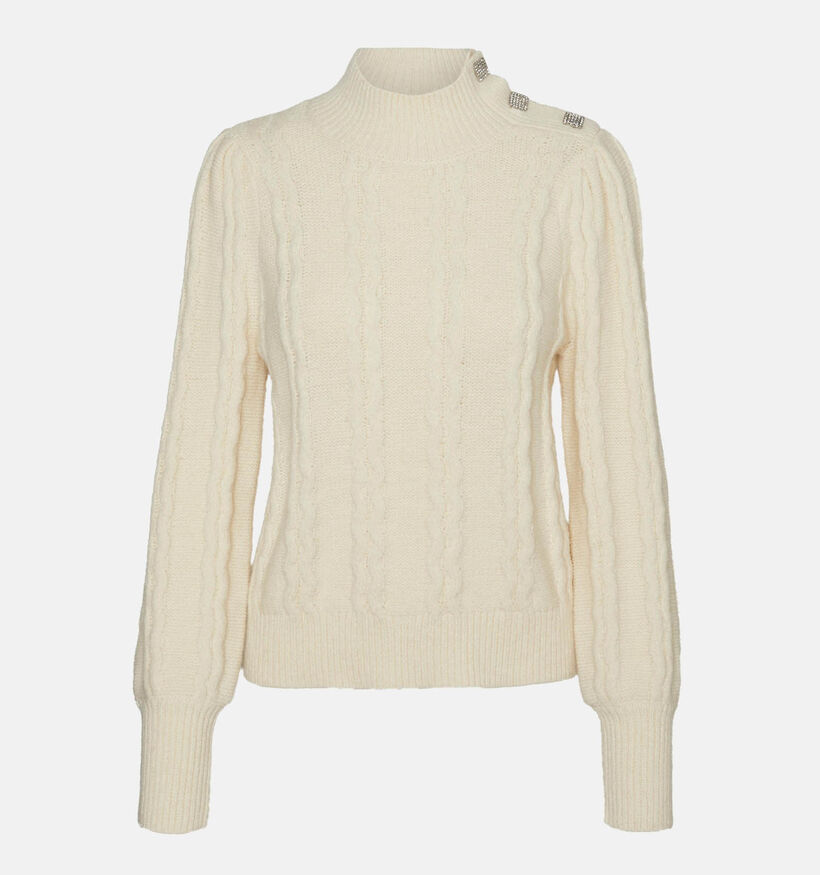 Vero Moda Newelke Pull avec des boutons en Mauve pour femmes (330893)