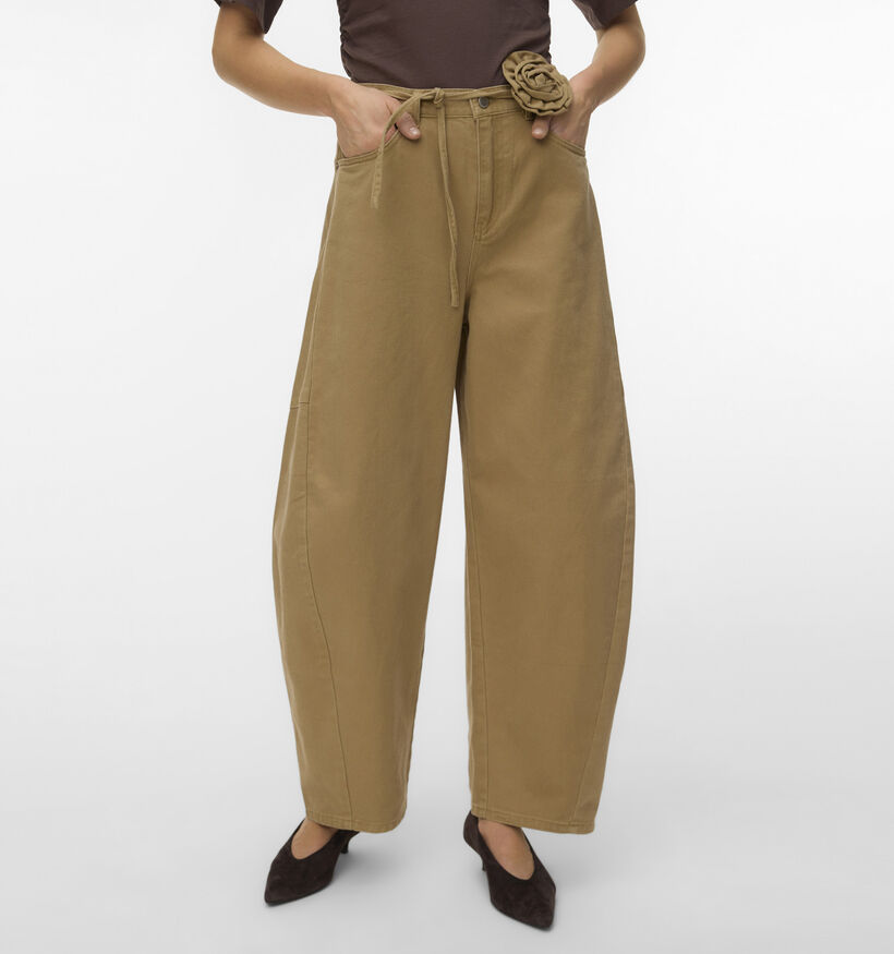 Vero Moda Kaitlin Bruine Barrel Jeans L30 voor dames (369412)