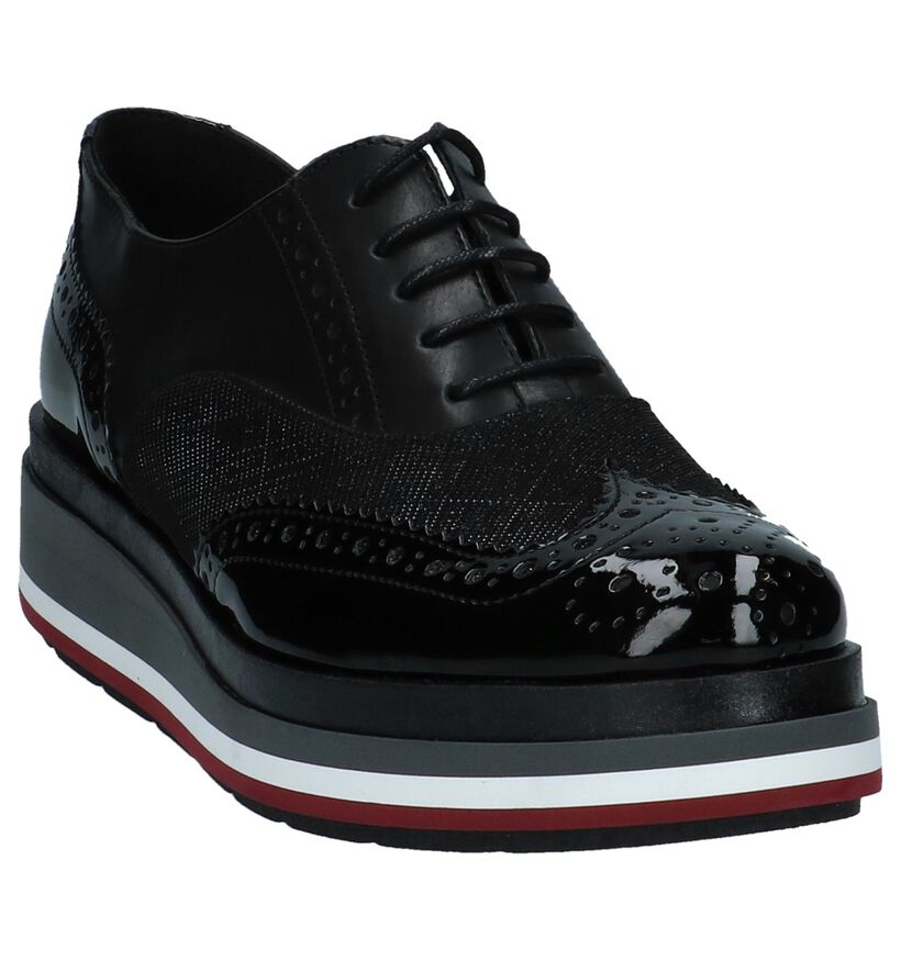 Hampton Bays Chaussures à lacets en Noir en cuir (223785)