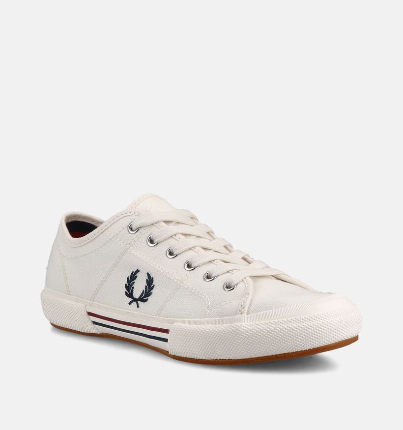 Fred Perry Vintage Tennis Canvas Witte Sneakers voor heren (368926)