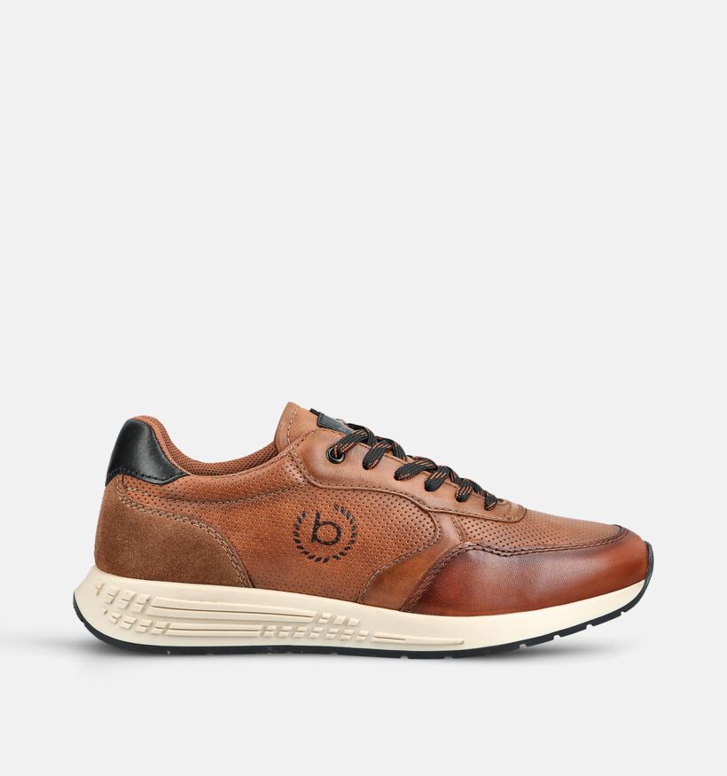 Bugatti Chaussures &agrave; lacets en Cognac pour hommes (375936) - pour semelles orthop&eacute;diques