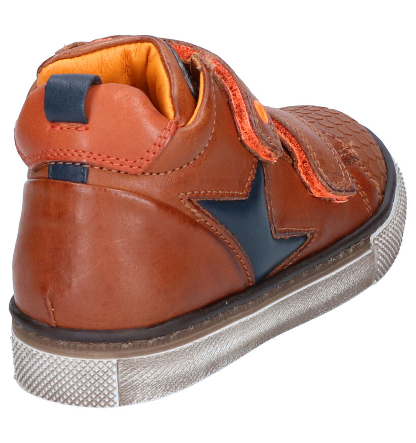 STONES and BONES Cognac Sneakers in leer (255488)