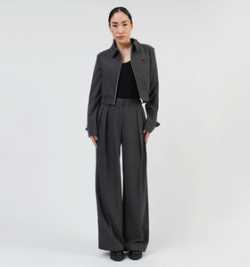 Vero Moda Emili Grijze Wijde broek L32 voor dames (354085)