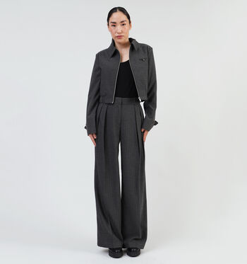 Wijde broek grijs L32 Vero Moda Broeken Grijs