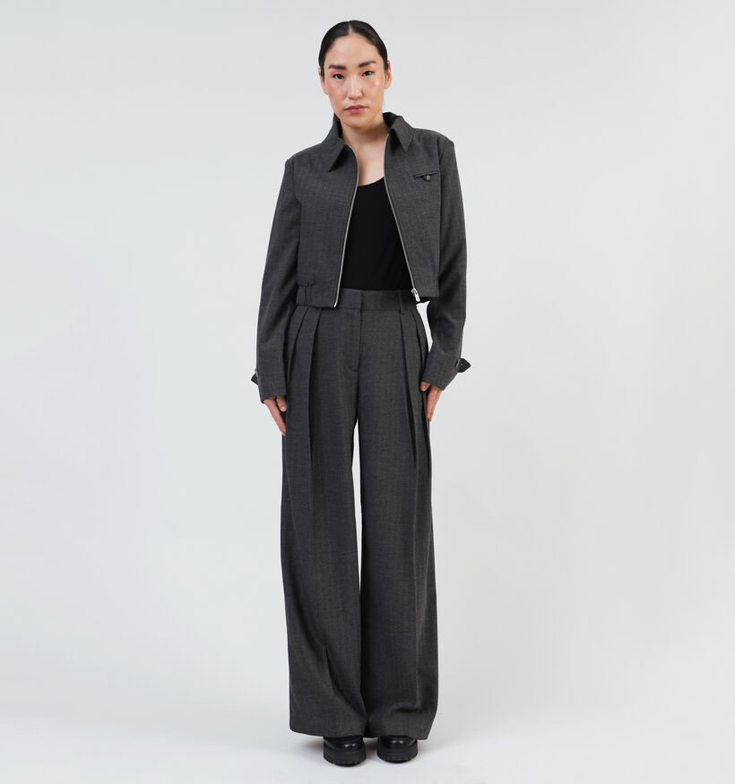 Vero Moda Emili Grijze Wijde broek L32 voor dames (354085)