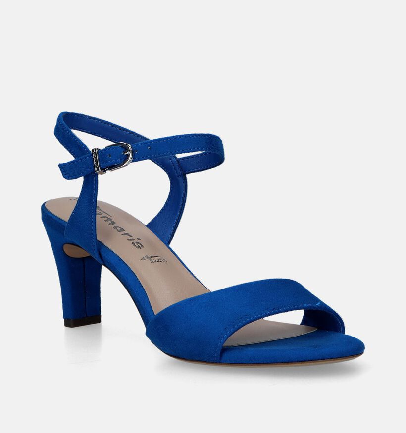 Tamaris Sandales avec talon en Bleu pour femmes (338241)