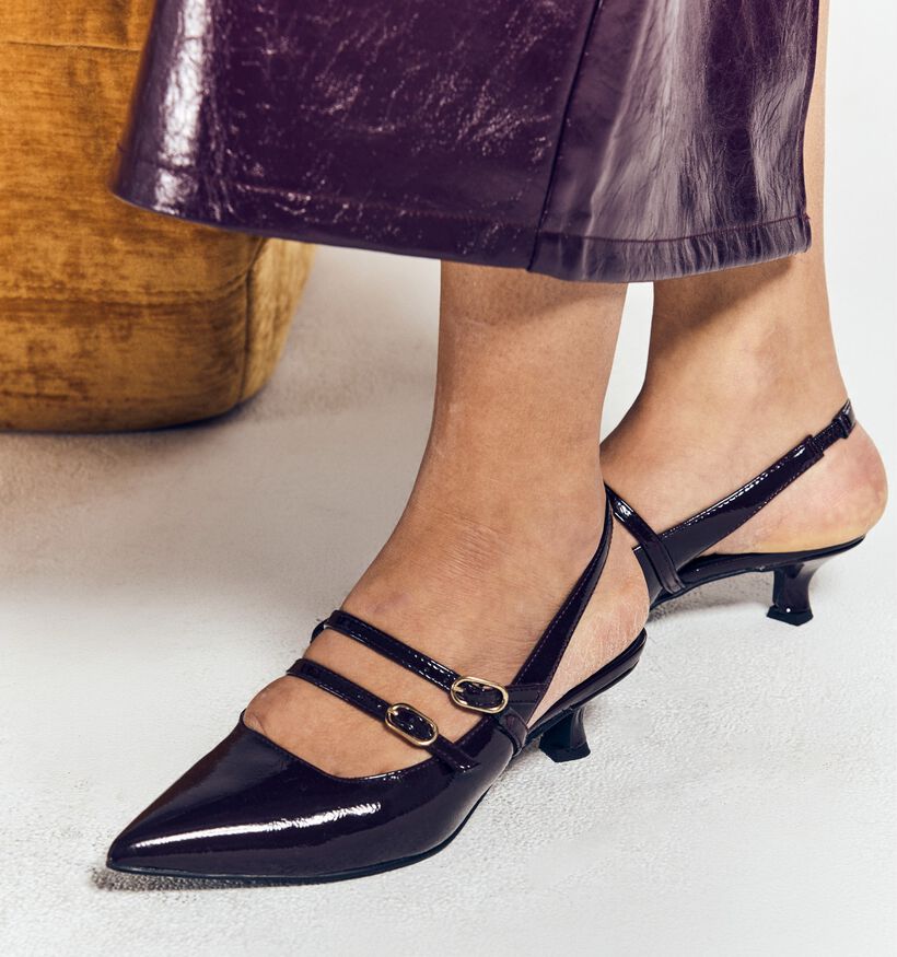 Marco Tozzi Escarpins slingback en Bordeaux pour femmes (360743)