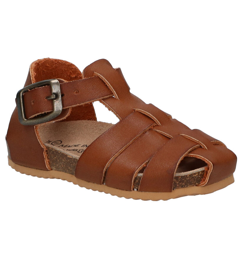 Made in Spain Cognac Sandalen in kunstleer (287596)