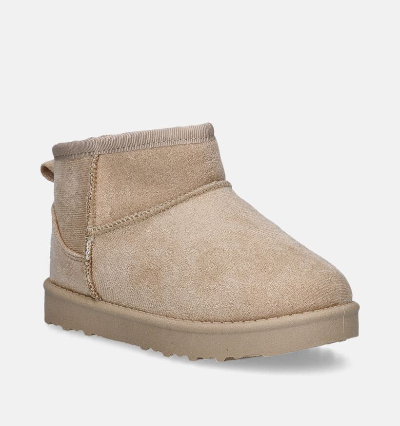 Braqeez Bottines Fourrées en Beige pour filles (359535)